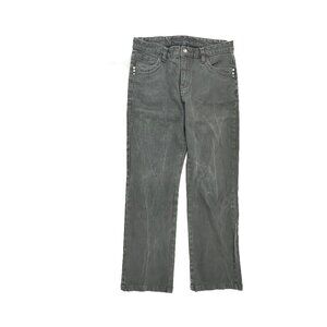Miss Bon Bon Straight Gem detail Women's size 30 Short Gray Denim Jeans   Hemmed